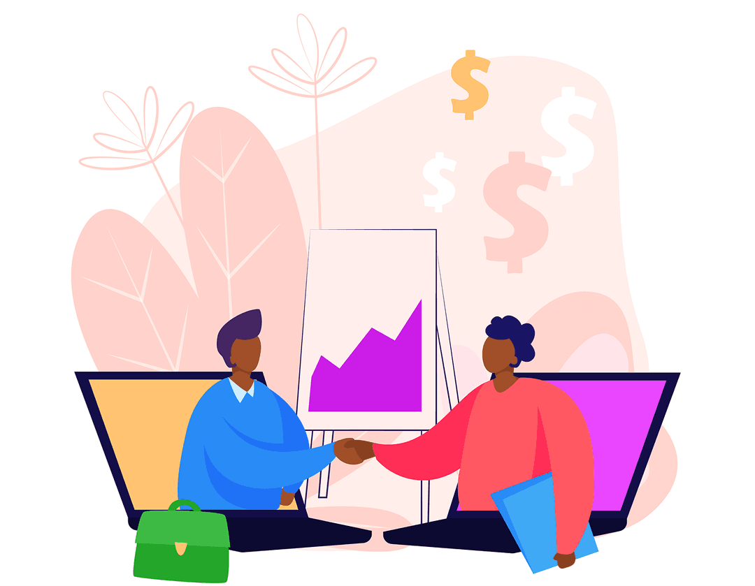 Middlepay escrow handshake illustration